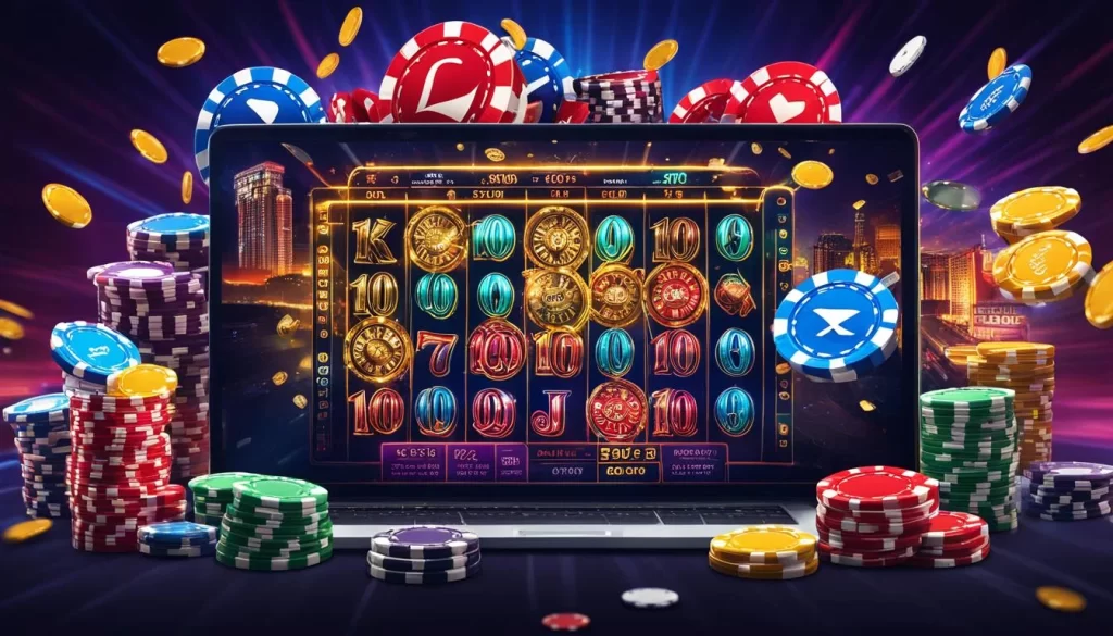 Màn hình game nổ hũ với biểu tượng jackpot tại ok3865 nhà cái